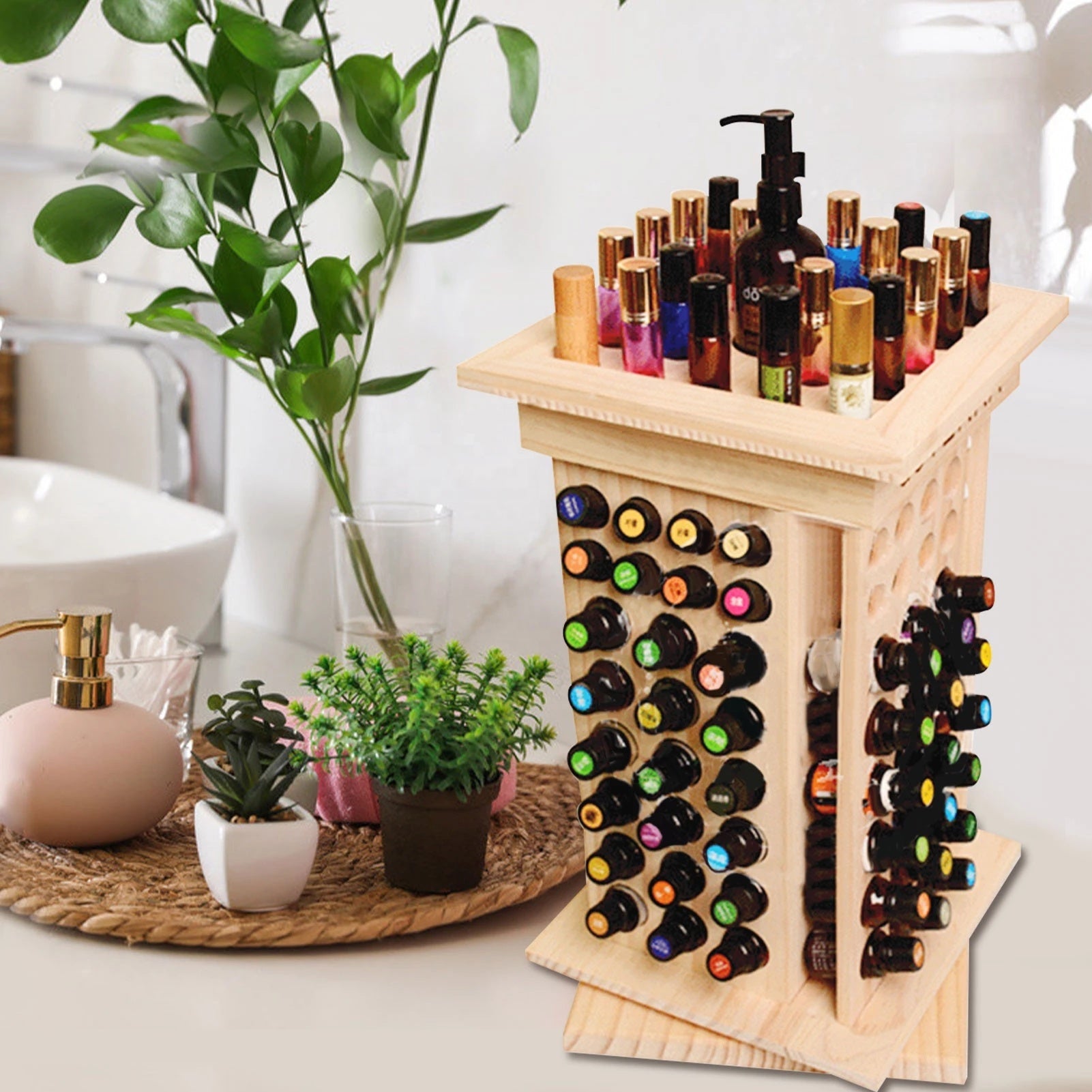 Въртяща се стойка за етерични масла - 125 отделения doTERRA