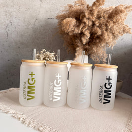 Стъклен буркан за напитки VMG+ – doTERRA (300 мл)