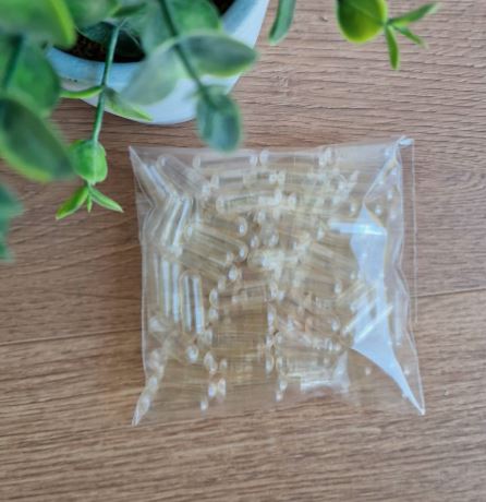 Празни капсули ВЕГЕ прозрачни 1000мг, размер 00