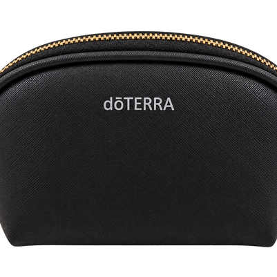 Черен несесер dōTERRA с позлатен цип