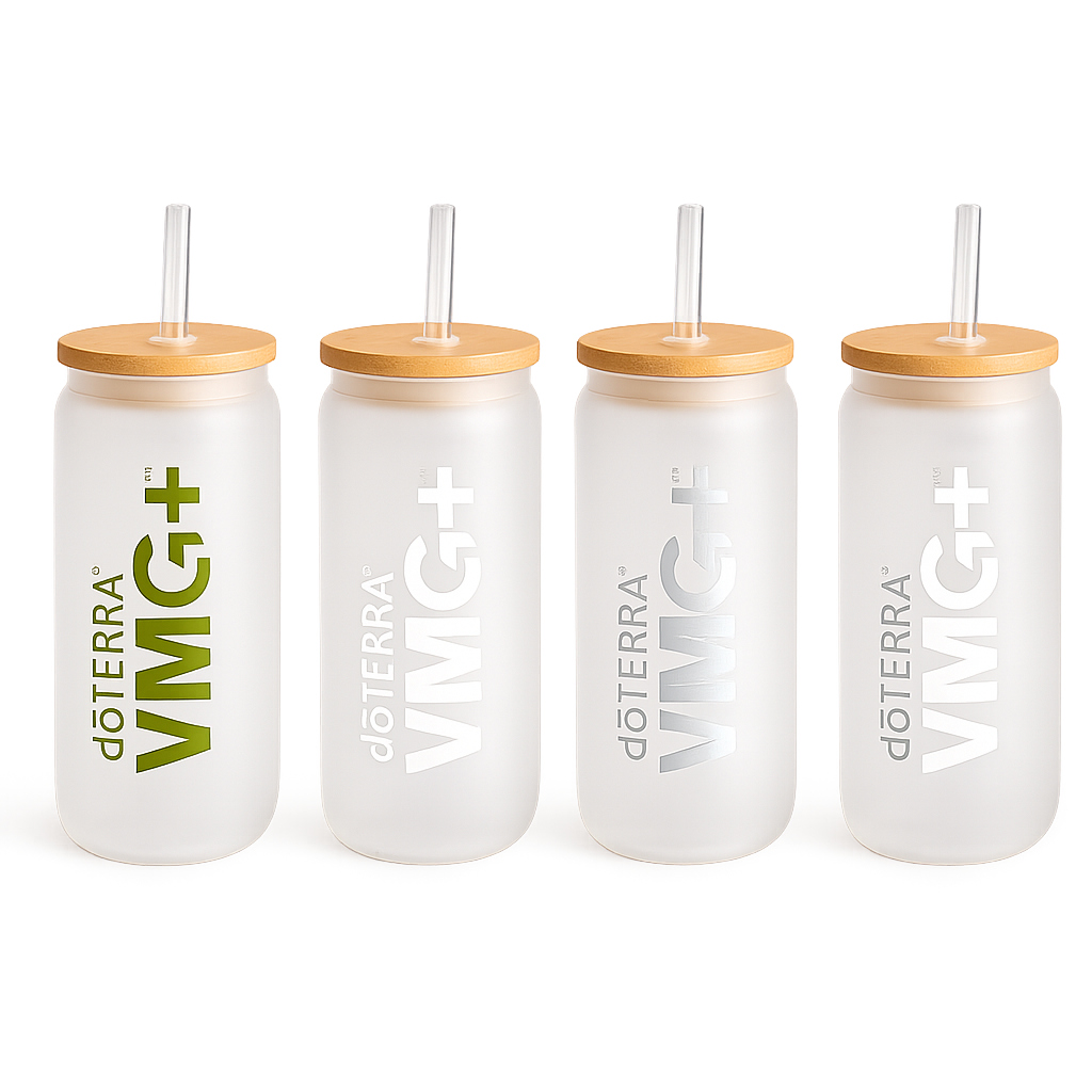 Стъклен буркан за напитки VMG+ – doTERRA (300 мл)