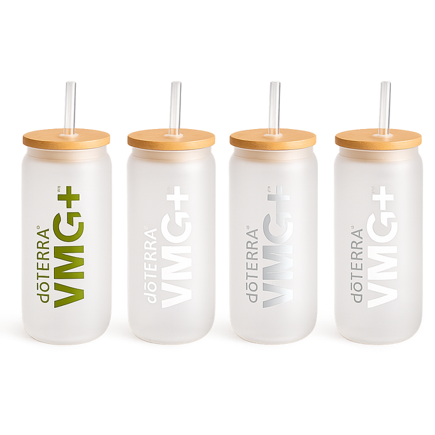 Стъклен буркан за напитки VMG+ – doTERRA (300 мл)