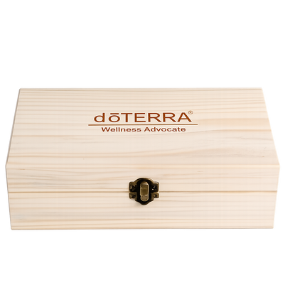 Дървена кутия за етерични масла doTERRA – 25 гнезда