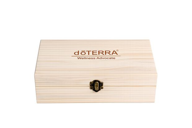 Дървена кутия за етерични масла doTERRA – 25 гнезда