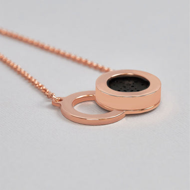 Eclipse - kолие с арома дифузер от 18-каратово РОЗОВО злато